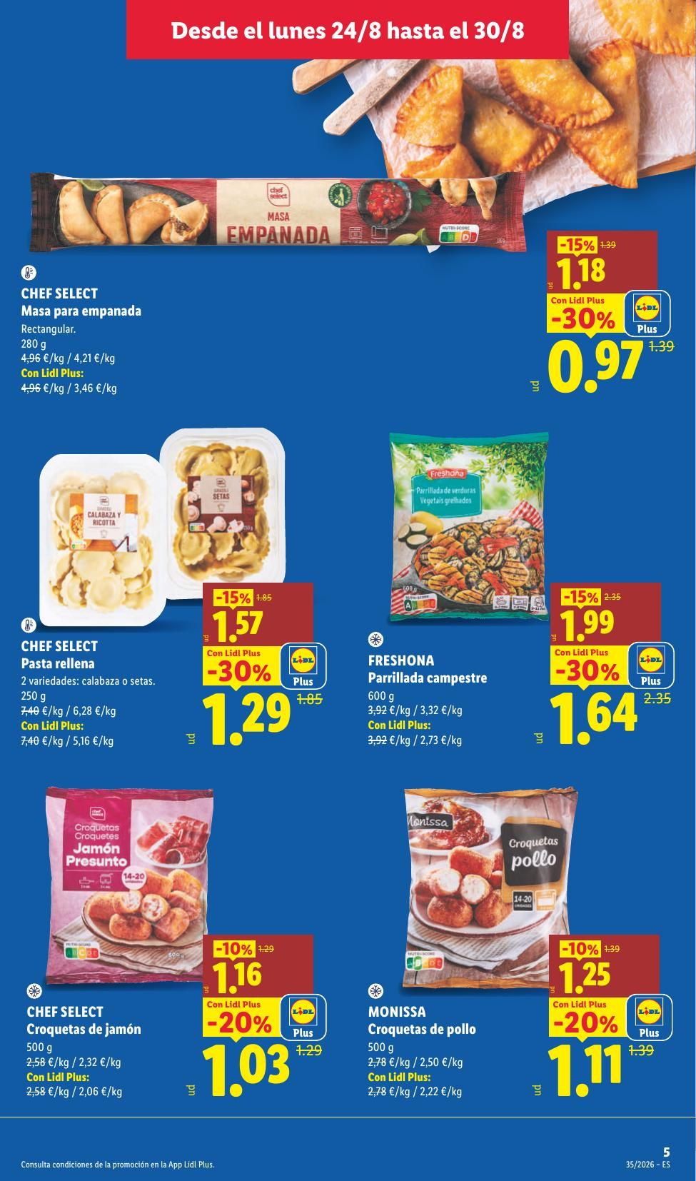 Folleto Lidl Alimentación · 24 de agosto de 2026 – 30 de agosto de 2026 — Página 7
