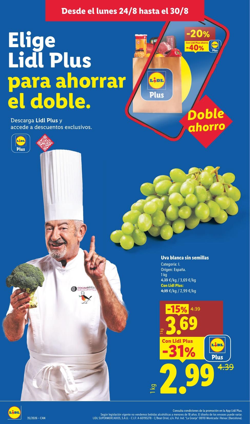 Folleto Lidl Alimentación · 17 de agosto de 2026 – 30 de agosto de 2026 — Página 2