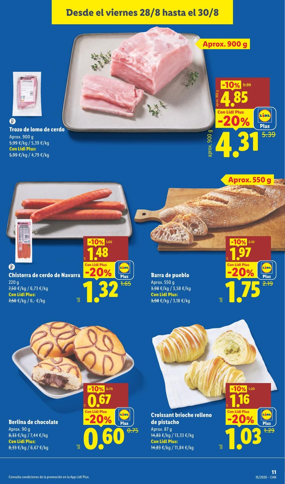 Folleto Lidl Alimentación · 17 de agosto de 2026 – 30 de agosto de 2026 — Página 31
