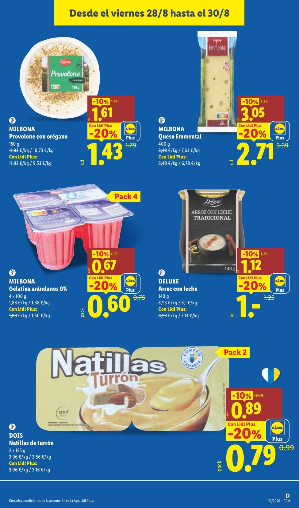 Folleto Lidl Alimentación · 17 de agosto de 2026 – 30 de agosto de 2026 — Página 33