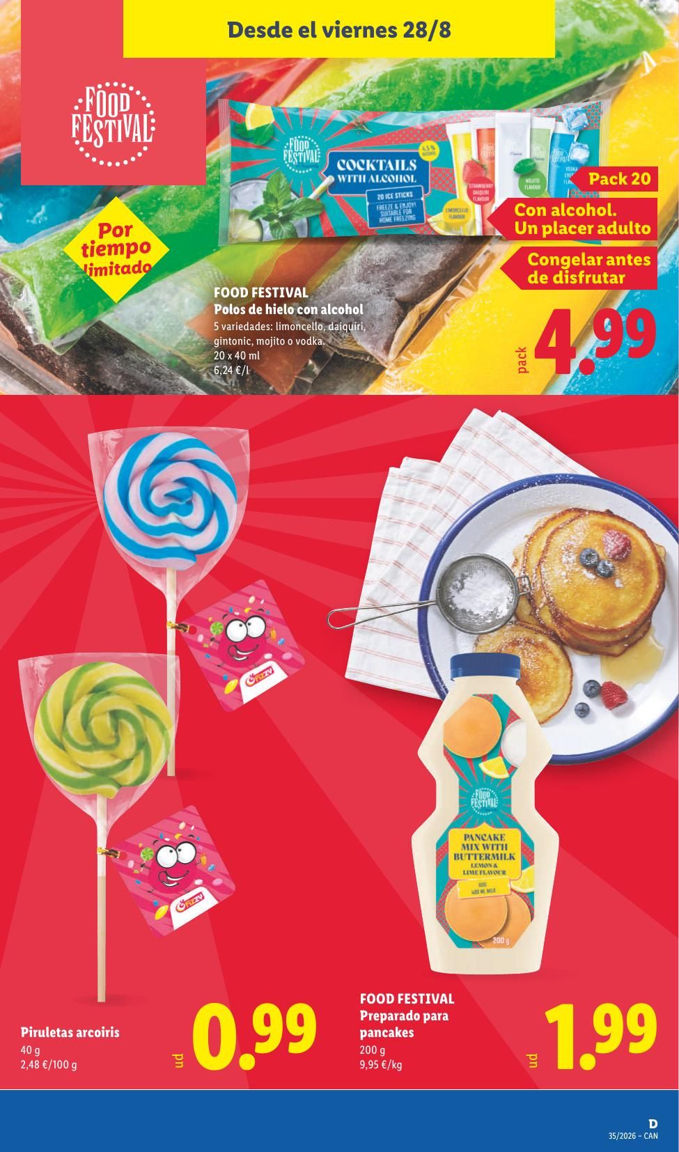 Folleto Lidl Alimentación · 17 de agosto de 2026 – 30 de agosto de 2026 — Página 39
