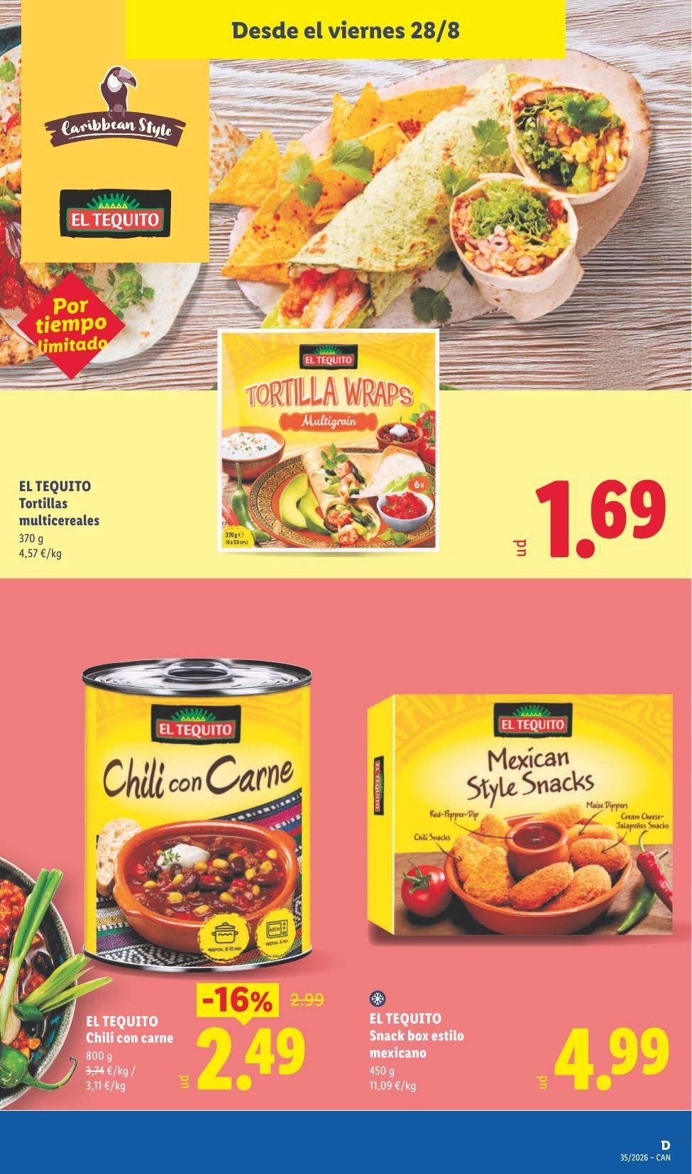 Folleto Lidl Alimentación · 17 de agosto de 2026 – 30 de agosto de 2026 — Página 43
