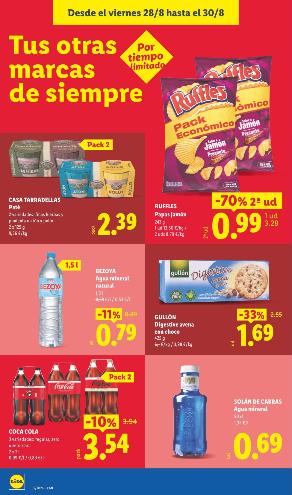 Folleto Lidl Alimentación · 17 de agosto de 2026 – 30 de agosto de 2026 — Página 50