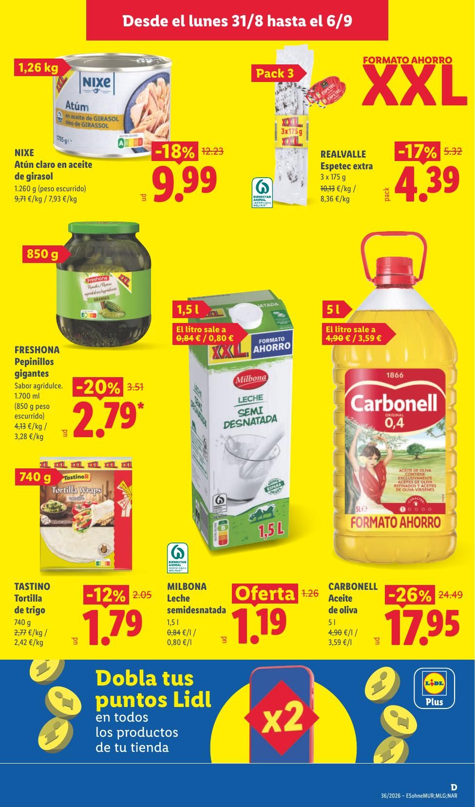 Folleto Lidl Alimentación · 31 de agosto de 2026 – 6 de septiembre de 2026 — Página 9