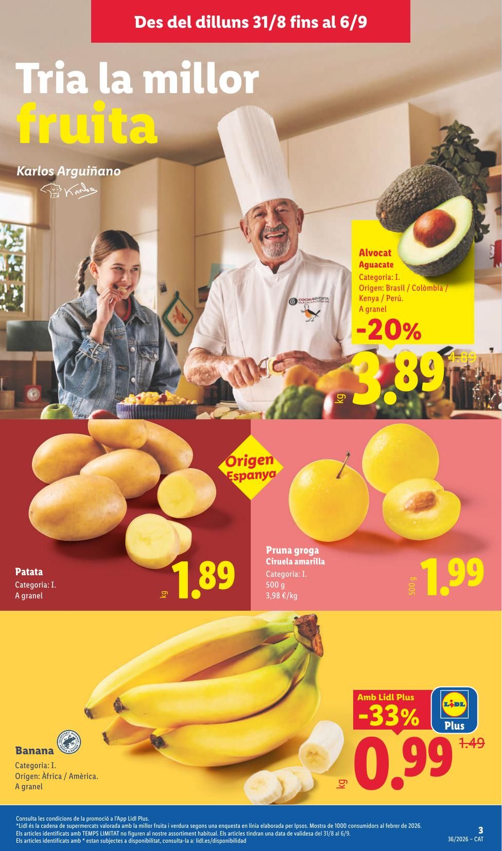 Folleto Lidl Alimentación · 31 de agosto de 2026 – 6 de septiembre de 2026 — Página 3