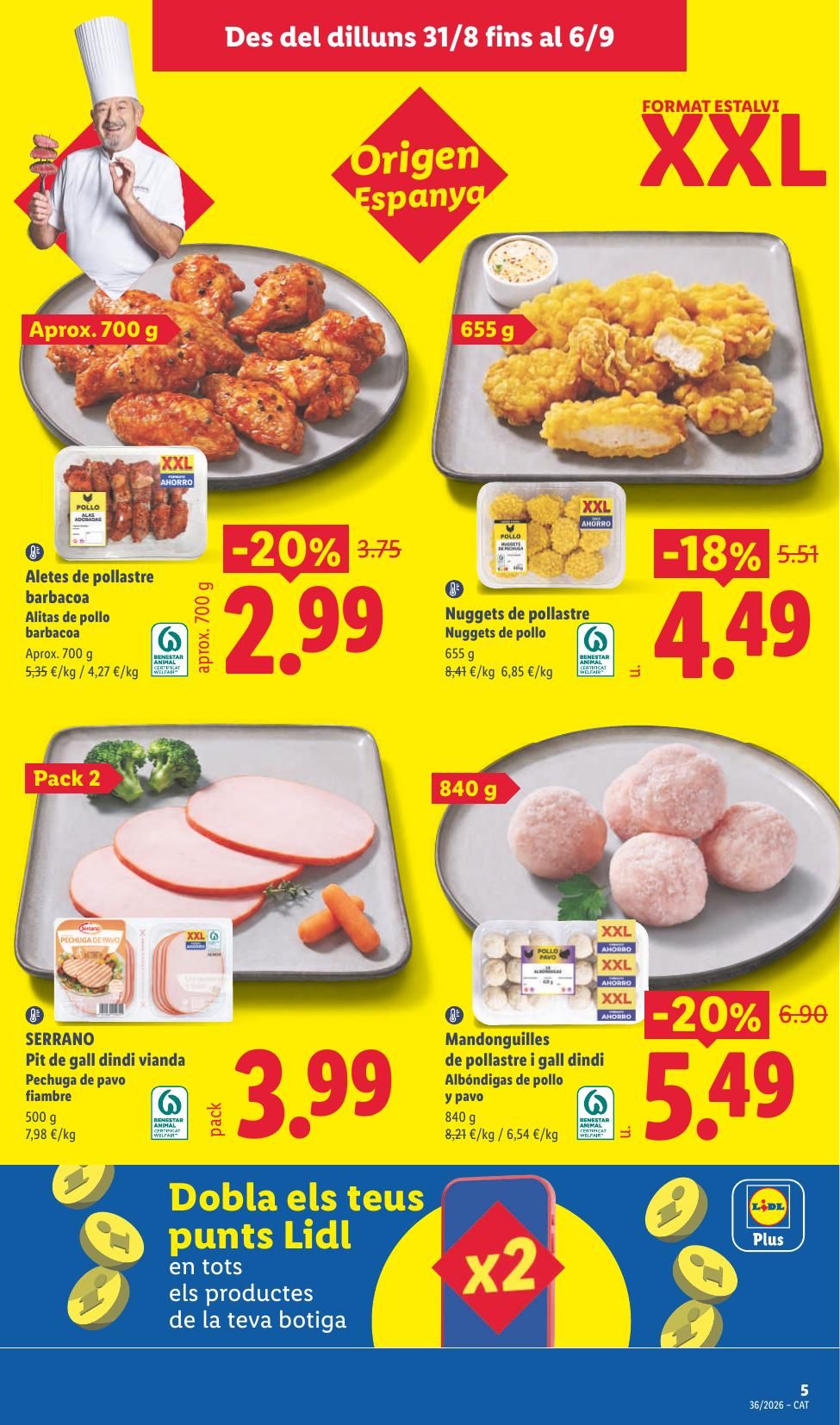Folleto Lidl Alimentación · 31 de agosto de 2026 – 6 de septiembre de 2026 — Página 5
