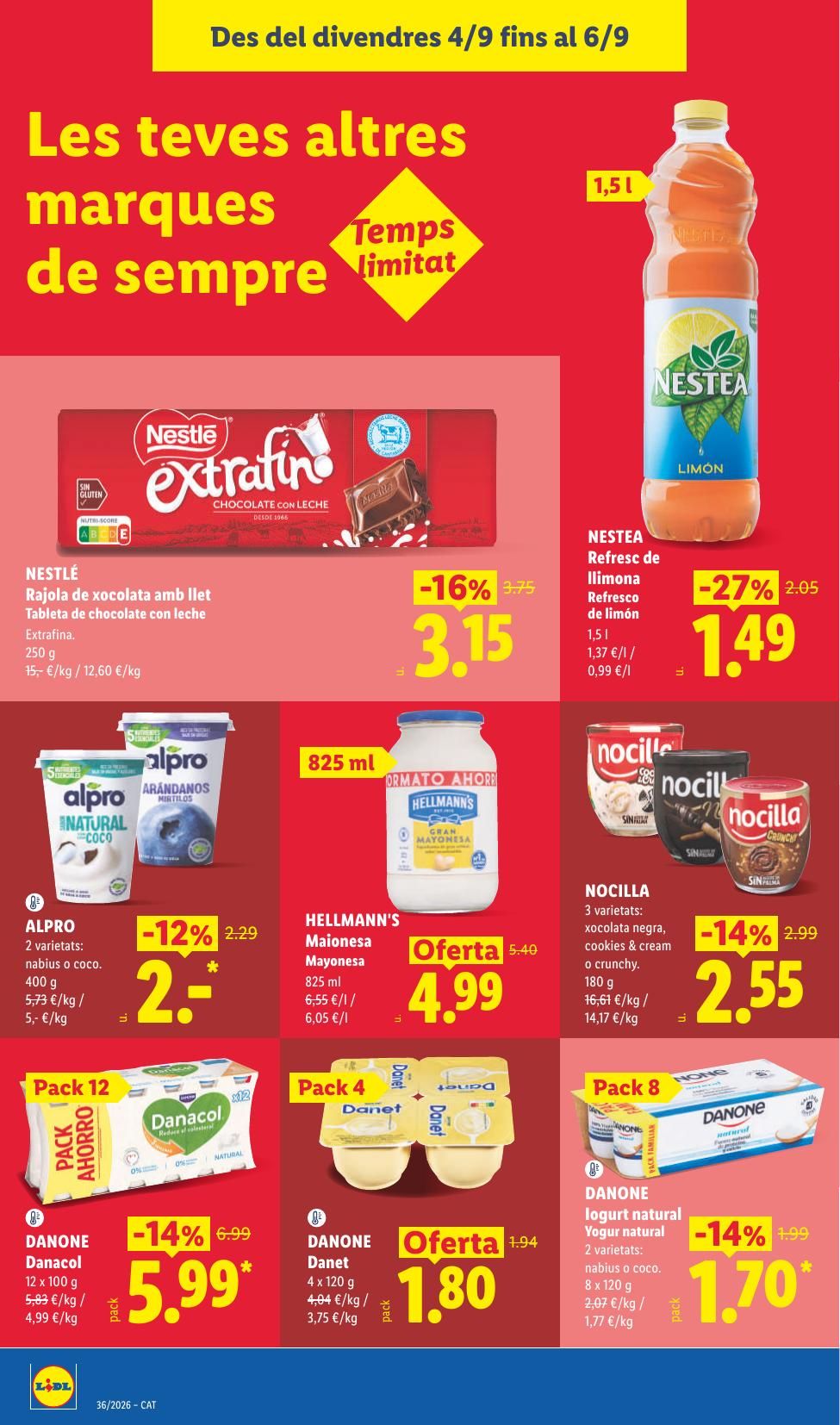 Folleto Lidl Alimentación · 31 de agosto de 2026 – 6 de septiembre de 2026 — Página 32