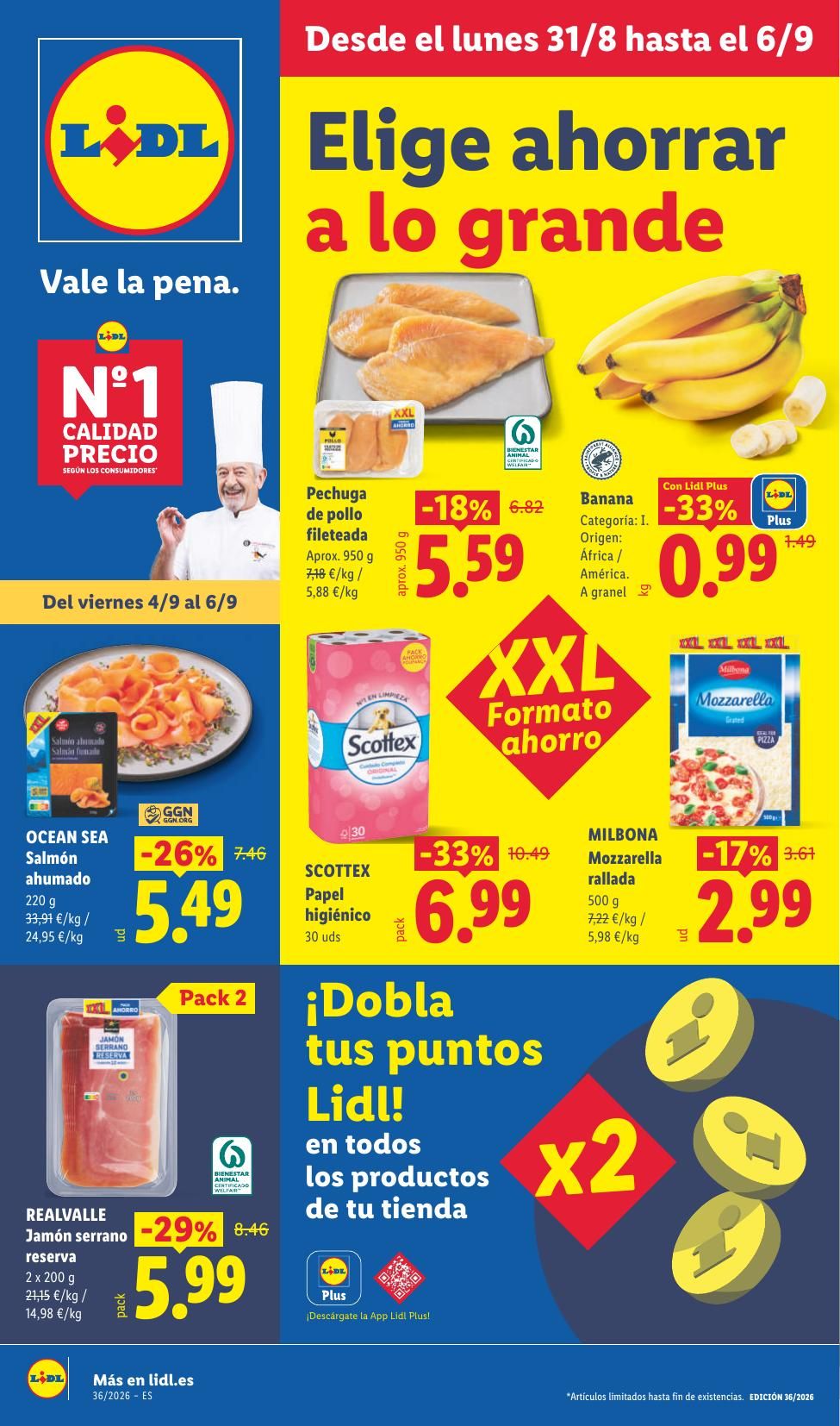 Folleto Lidl Alimentación · 31 de agosto de 2026 – 6 de septiembre de 2026 — Página 1