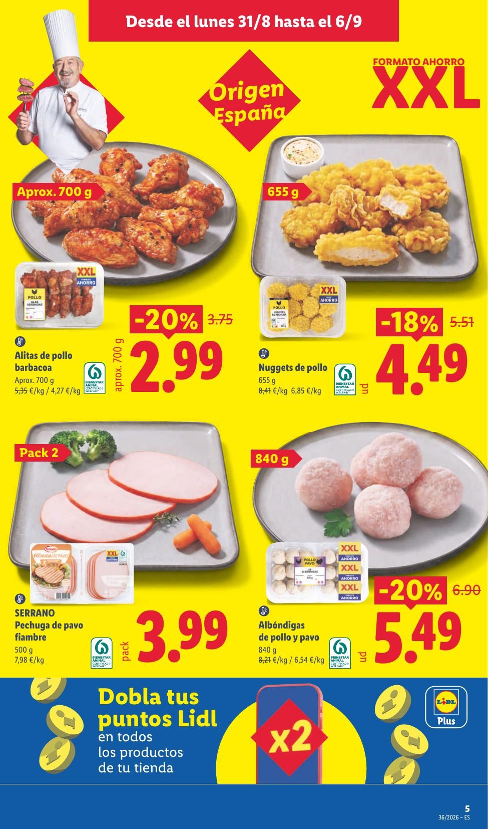 Folleto Lidl Alimentación · 31 de agosto de 2026 – 6 de septiembre de 2026 — Página 5