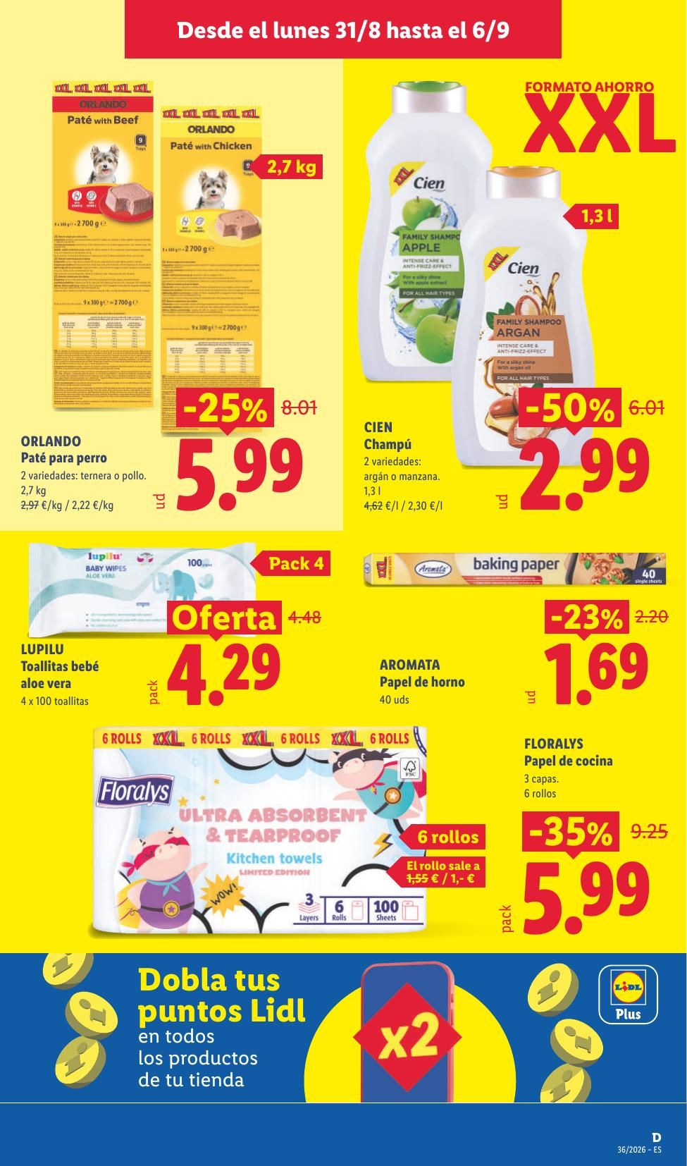 Folleto Lidl Alimentación · 31 de agosto de 2026 – 6 de septiembre de 2026 — Página 15