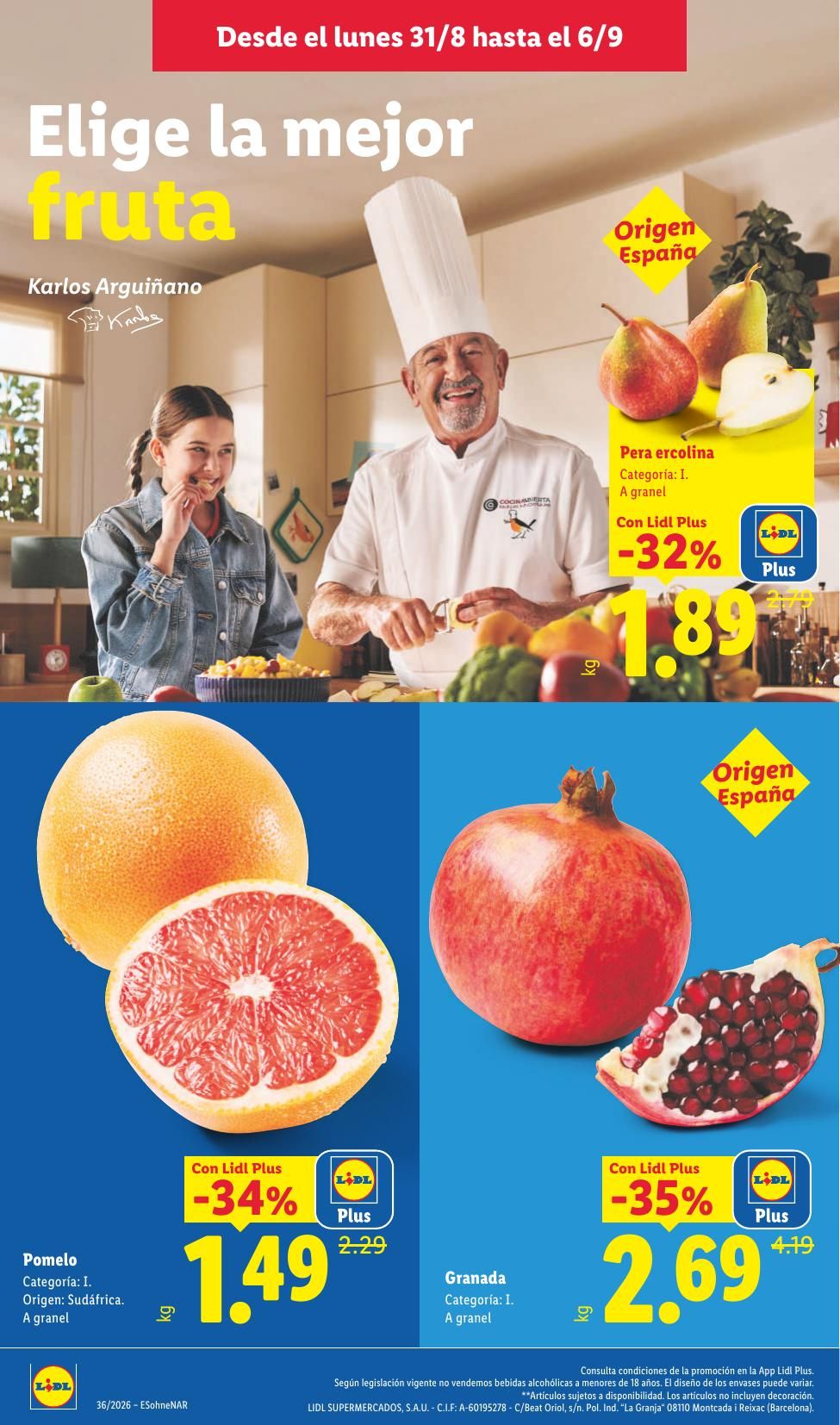 Folleto Lidl Alimentación · 31 de agosto de 2026 – 6 de septiembre de 2026 — Página 4