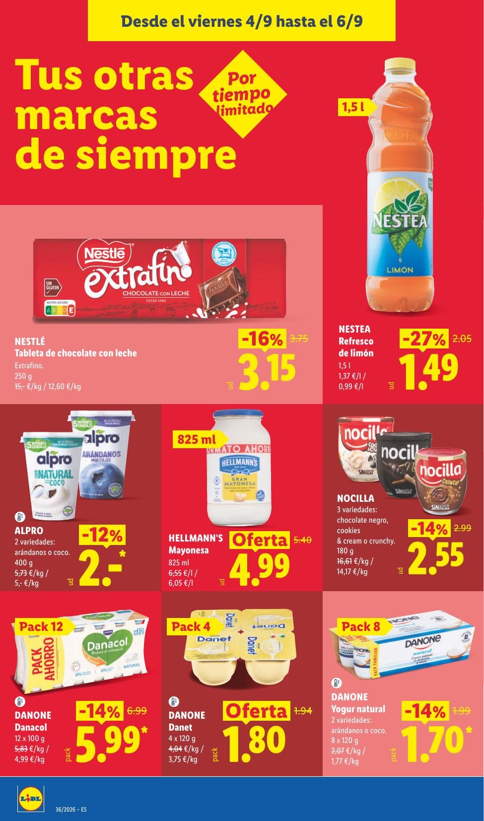 Folleto Lidl Alimentación · 31 de agosto de 2026 – 6 de septiembre de 2026 — Página 36