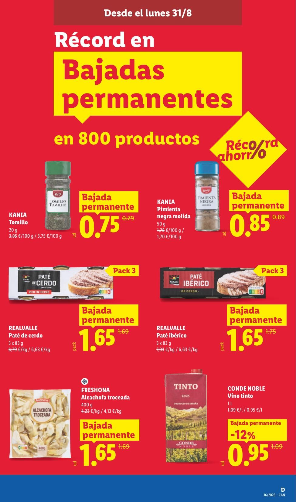 Folleto Lidl Alimentación · 31 de agosto de 2026 – 6 de septiembre de 2026 — Página 21
