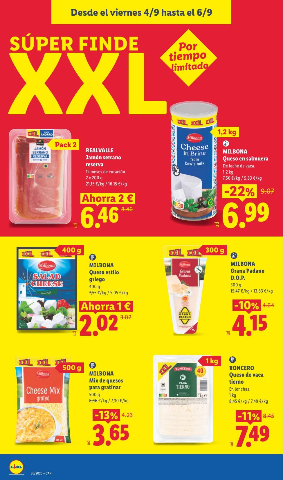 Folleto Lidl Alimentación · 31 de agosto de 2026 – 6 de septiembre de 2026 — Página 36